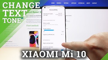 How to enable High Contrast Text in Xiaomi Mi 10 – Display Settings