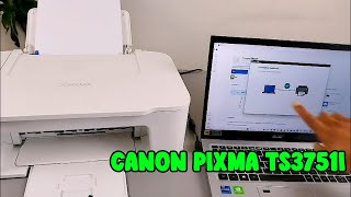 How To Do Canon Pixma TS3751I WIFI Setup with Phone and Laptop, Print, Scan