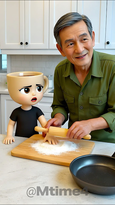 Granpa thought baby’s finger is dough🤣👧🏻❤️👶🏻