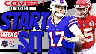 2022 Fantasy Football MUST START\/SIT Lineup Advice Week 6 - All Positions QB, RB, WR, TE -Every TEAM