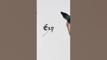 how to write Explain in calligraphy #handwriting #calligraphyart #shortvideo