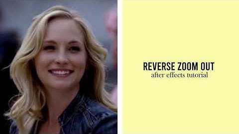 reverse zoom out // after effects tutorial (for beginners)
