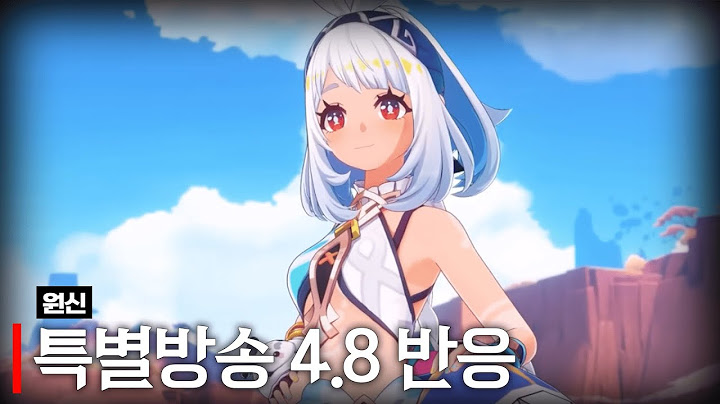 원신 4.8 특별방송 반응