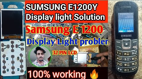 Sumsung e1200yDisplay light jumper Solution Samsung e1200y Lcd light Solution 🔥😱💯