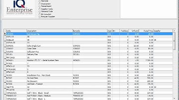 IQ POS   Utilities   Setup   Extra Charges    1 1   INV EC   Stock setup