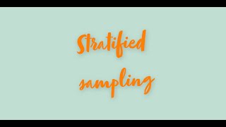 Stratified Sampling - GCSE Maths Exam Question 2020