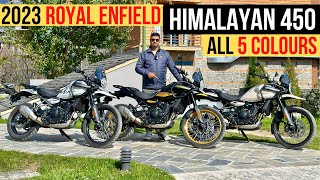 2023 Royal Enfield Himalayan 450 All 5 Colours Walkaround - Four New Colours