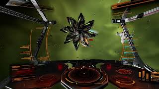 Elite Dangerous Killing a Thargoid Interceptor Cyclops in 46 seconds