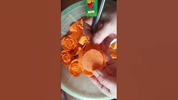 Cách tỉa ra một bông hồng decor đĩa sang trọng #shortvideo