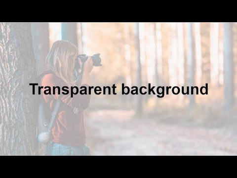 Transparent Background HTML CSS | CSS Opacity