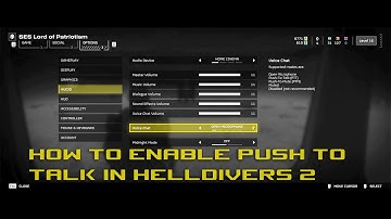 How to change microphone settings in Helldivers 2 | ON PC |