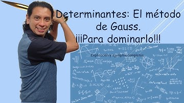 Determinante 🔢: Método de Gauss para simplificar la obtención del determinantes 😏 muy fácil y rápido