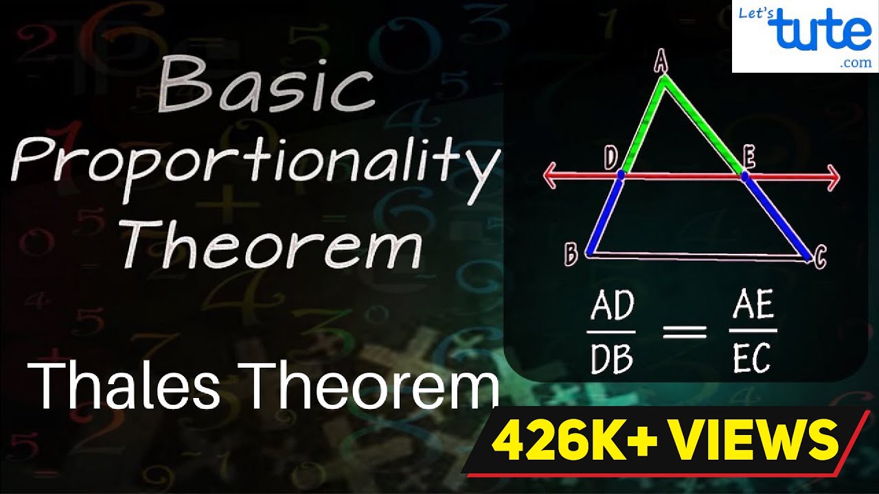 Thales Theorem Of Basic Proportionality Theorem