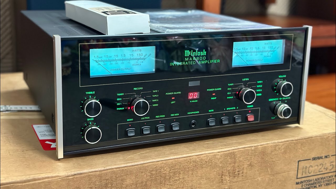 Amplifier Mcintosh Ma-6800 Fullbox Brand new - YouTube