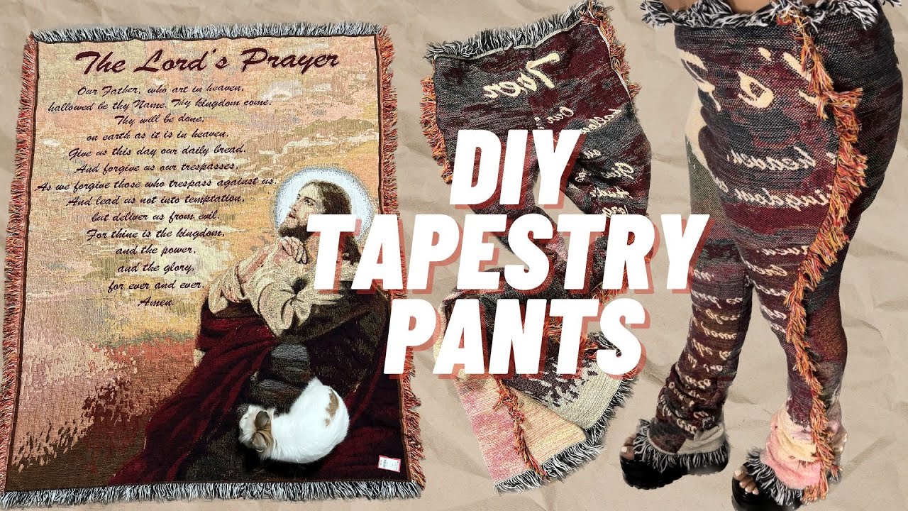 DIY Tapestry Pants | Blanket Pants - YouTube