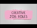Creative job roles  r093 creative imedia in the media industry