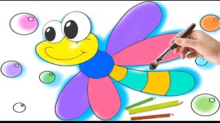 How to Draw and Paint Cartoon Butterfly Step by Step | Drawing and Painting Butterfly |🖌️🎨🦋4Kashifs