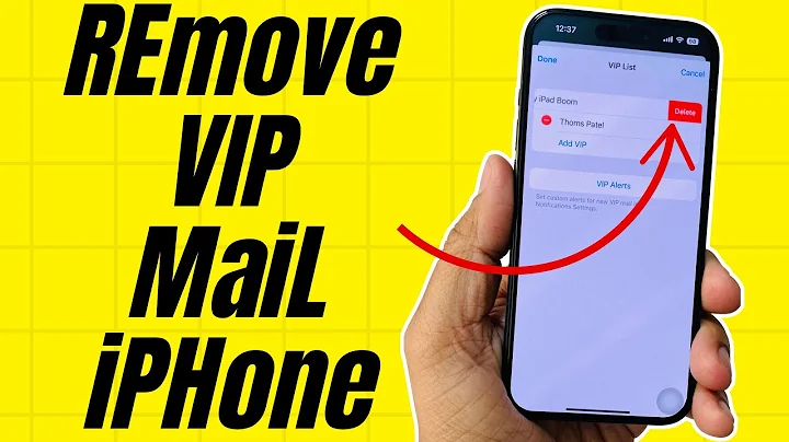 How to Remove VIP mail on iPhone