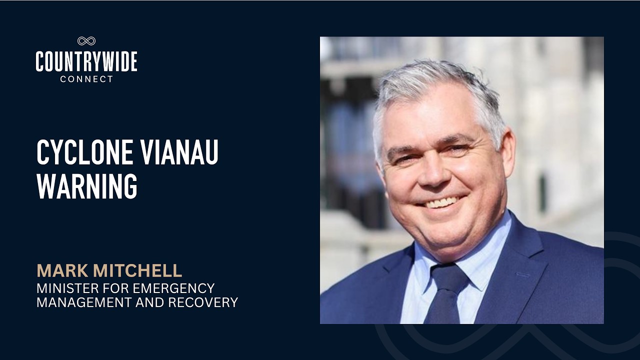 Cyclone Vianau Warning // Mark Mitchell, Minister for Emergency Management & Recovery National Party