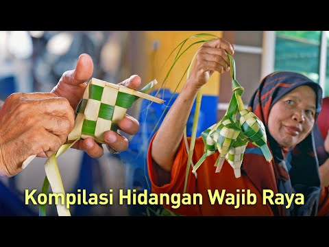 6 Makanan Tradisi Hari Raya di Malaysia | Ketupat, Rendang, Lemang, Serunding, Lontong & Laksa