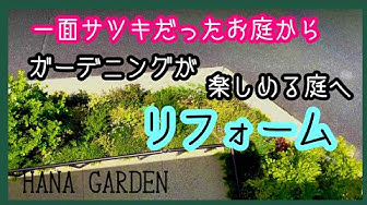 ガーデニング リフォーム 常緑多年草と宿根草の庭づくり 和風の低木の抜根をして植え替え Youtube