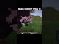 Huge Cherry tree Tutorial 😌🌸🌴 #minecraft #trending #gaming #viral #shorts