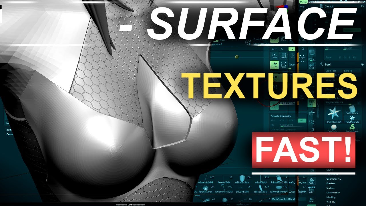 exporting surface noise zbrush