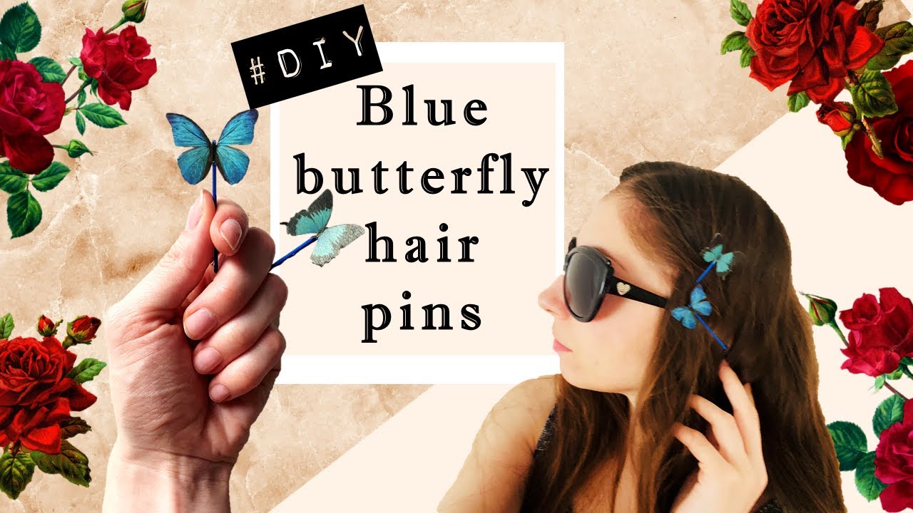 Making butterfly hair pins ??| DIY Hair accessory Crafting