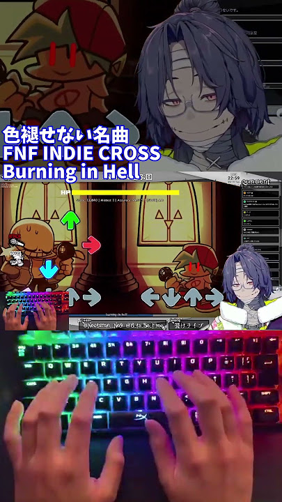 ラストの盛り上がりがすっごい Burning in Hell FNF Indie Cross