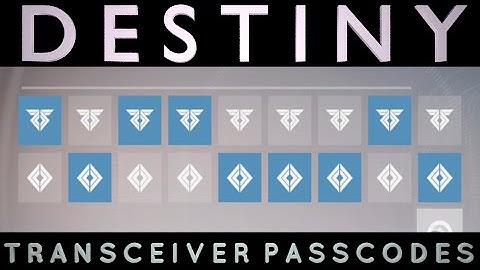 Destiny: All Curious Transceiver Passcodes | No Commentary