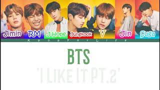 BTS 'I Like It pt.2' Color Coded Lyrics