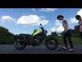 【オートバイ】梅本まどかさんがタイヤの空気入れに挑戦!