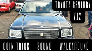 Toyota Century V12 COIN TRICK SOUND AND WALKARUND. PURE JDM