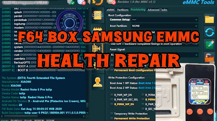 F64 box Samsung emmc health repair #thefonefix #flash64 #f64 #bharattechnology #mobiletraining