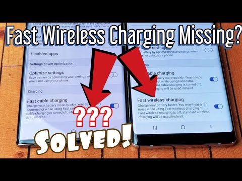 Missing "Fast Wireless Charging" SOLVED! Galaxy S7, S8, S9, S10, Note 8, 9, 10, 10 Plus