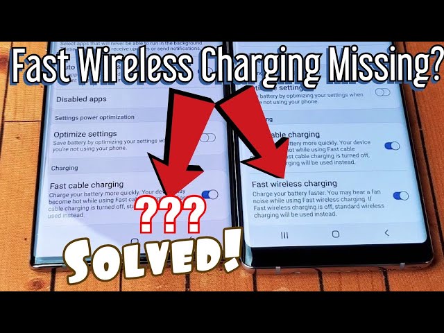 Missing "Fast Wireless Charging" SOLVED! Galaxy S7, S8, S9, S10, Note 8, 9,  10, 10 Plus - YouTube