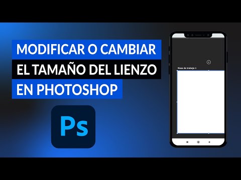 Cómo modificar o cambiar el tamaño del lienzo en PHOTOSHOP - Ajustar imagen