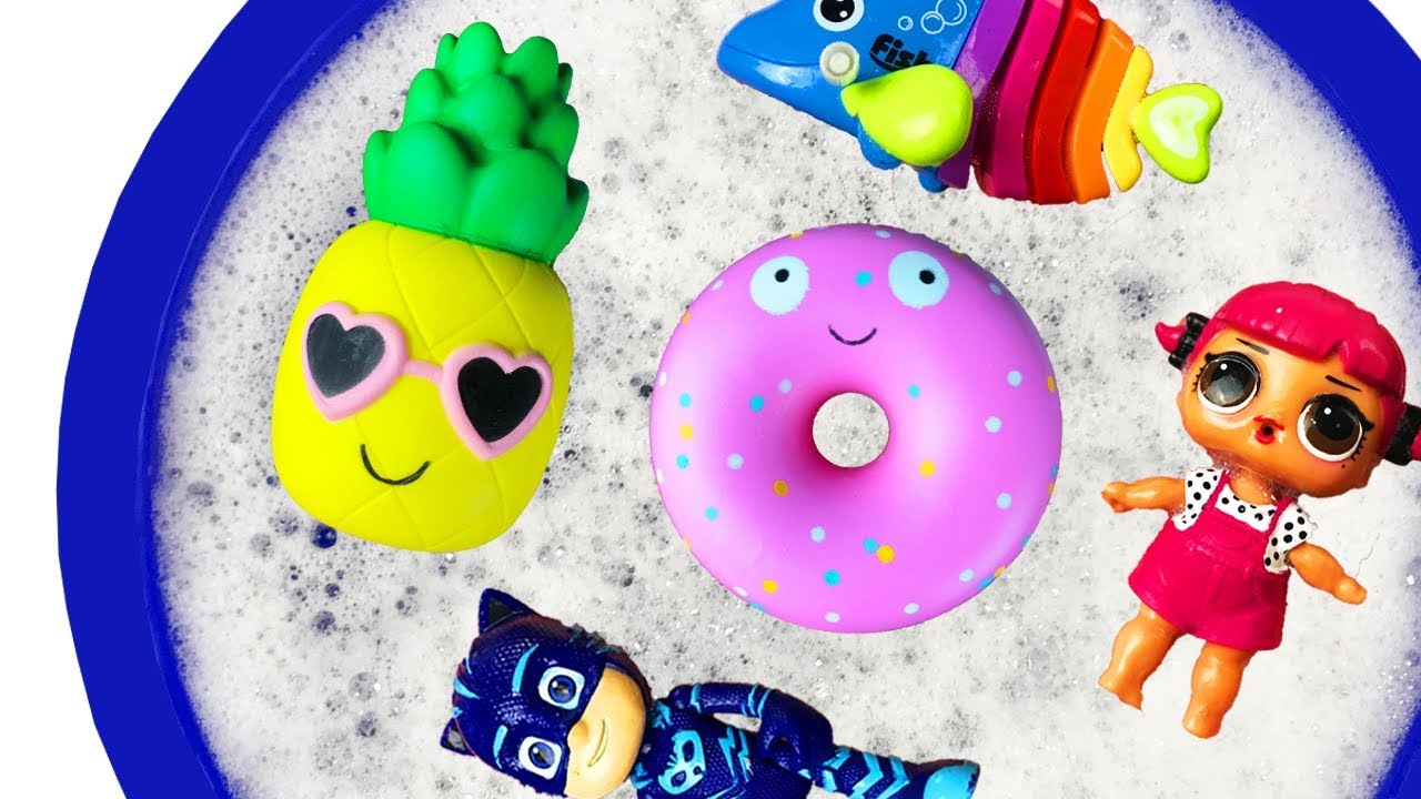 Learn Colors with Pj Masks - Bubble Pool Toys For Kids - Learn Colors LOL Dolls and Animals for kids