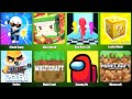 Run Race 3D,Zooba,Minecraft,Among Us,Clash Gang,Multi Craft,Mini World,Lucky Block