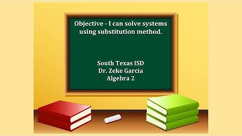 Algebra 2 Notes Section 3.2 Solving systems using substitution method