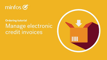Manage electronic credit invoices in Minfos