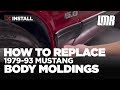 Mustang Body Molding Removal/Install - Fox Body LX GT Cobra