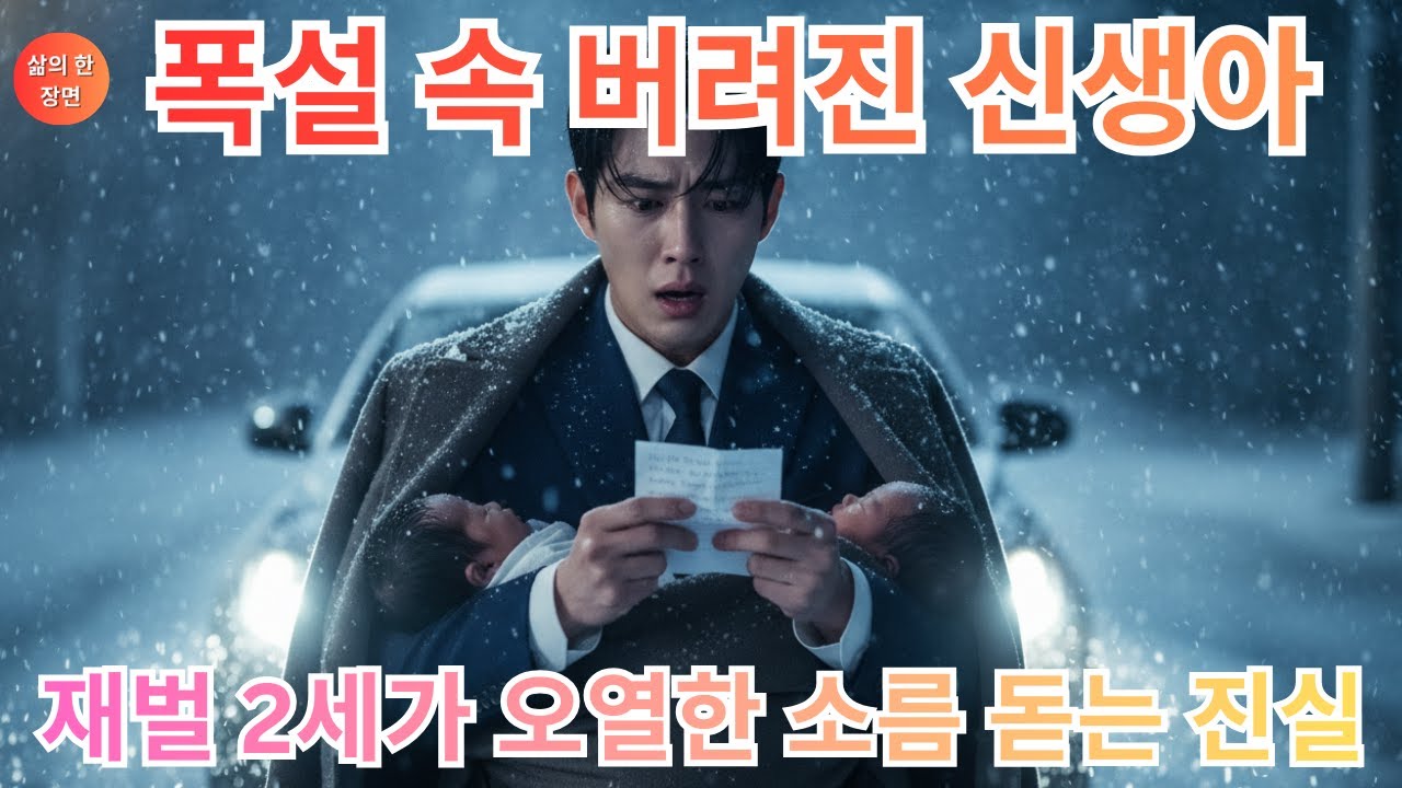 폭설 속 버려진 쌍둥이를 구한 재벌 후계자, 기저귀 안 ‘쪽지’를 보고 바닥을 치며 통곡한 소름 돋는 이유! - YouTube