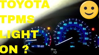 How to Reset Tire Pressure Warning Light on a Toyota