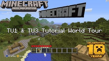 Minecraft: Xbox 360 Edition 10 Year Tribute - TU1 & TU3 Tutorial World Tour!