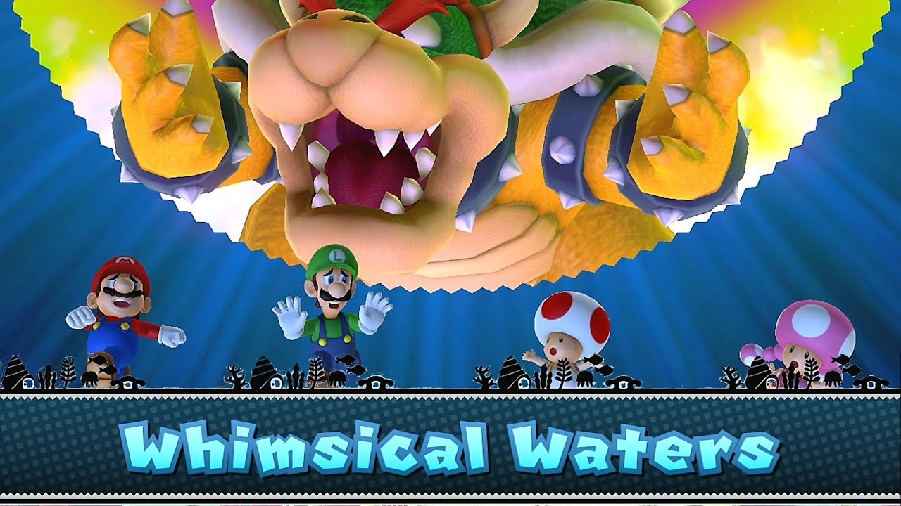 Mario Party 10 Whimsical Waters ◆ Bowser Party (Team Bowser)  Mario, Luigi, Toad, Toadette #8
