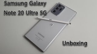 Samsung Galaxy Note 20 Ultra 5G white edition Unboxing