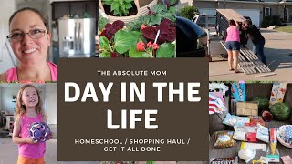 Day In The Life || Homeschool, Grocery Haul, and Get It All Done