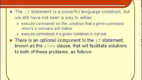 05. Unix Shell Scripting Tutorial - Conditional Code (Part 2)
