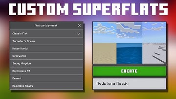 Minecraft Bedrock Has Custom Superflat Worlds Now!